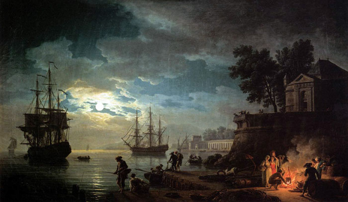 Seaport by Moonlight 